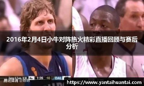 2016年2月4日小牛对阵热火精彩直播回顾与赛后分析